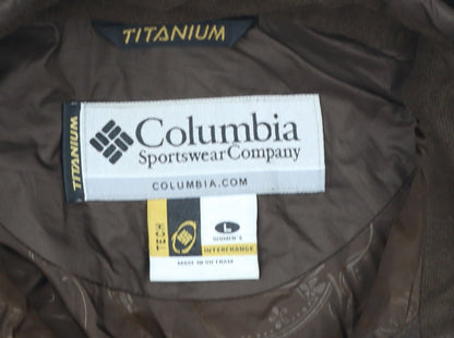 Columbia Women Brown Puffer Jacket L Insulated Winter Coat