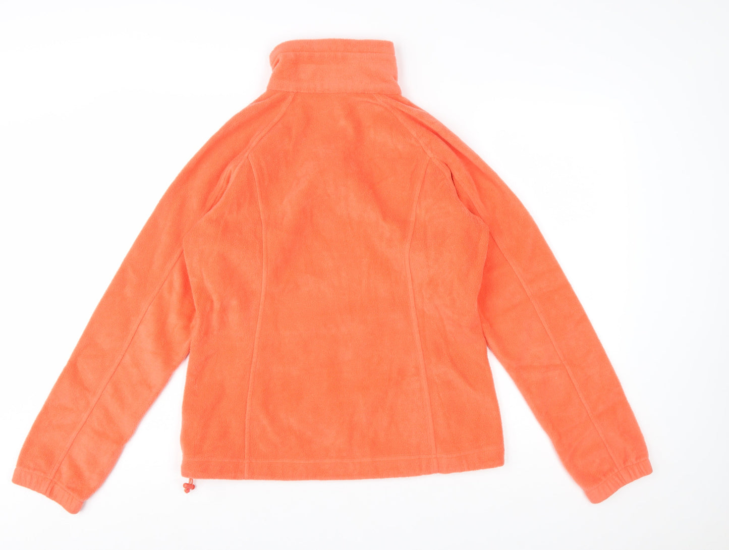Columbia Womens Orange Fleece Full Zip Jacket Size M