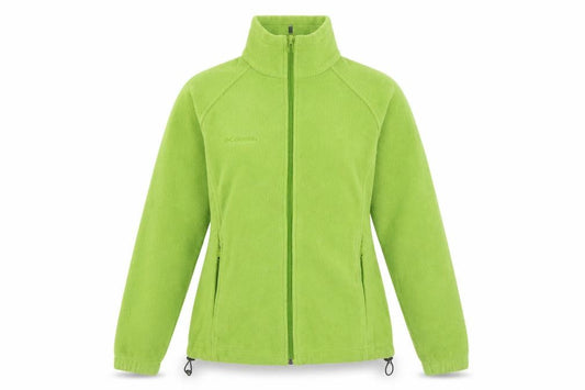 Columbia Women Green Fleece Full Zip Jacket Size S Outdoor