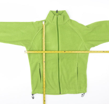 Columbia Women Green Fleece Full Zip Jacket Size S Outdoor