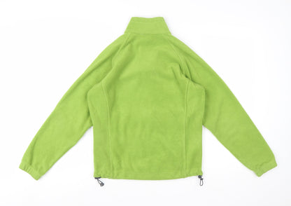 Columbia Women Green Fleece Full Zip Jacket Size S Outdoor
