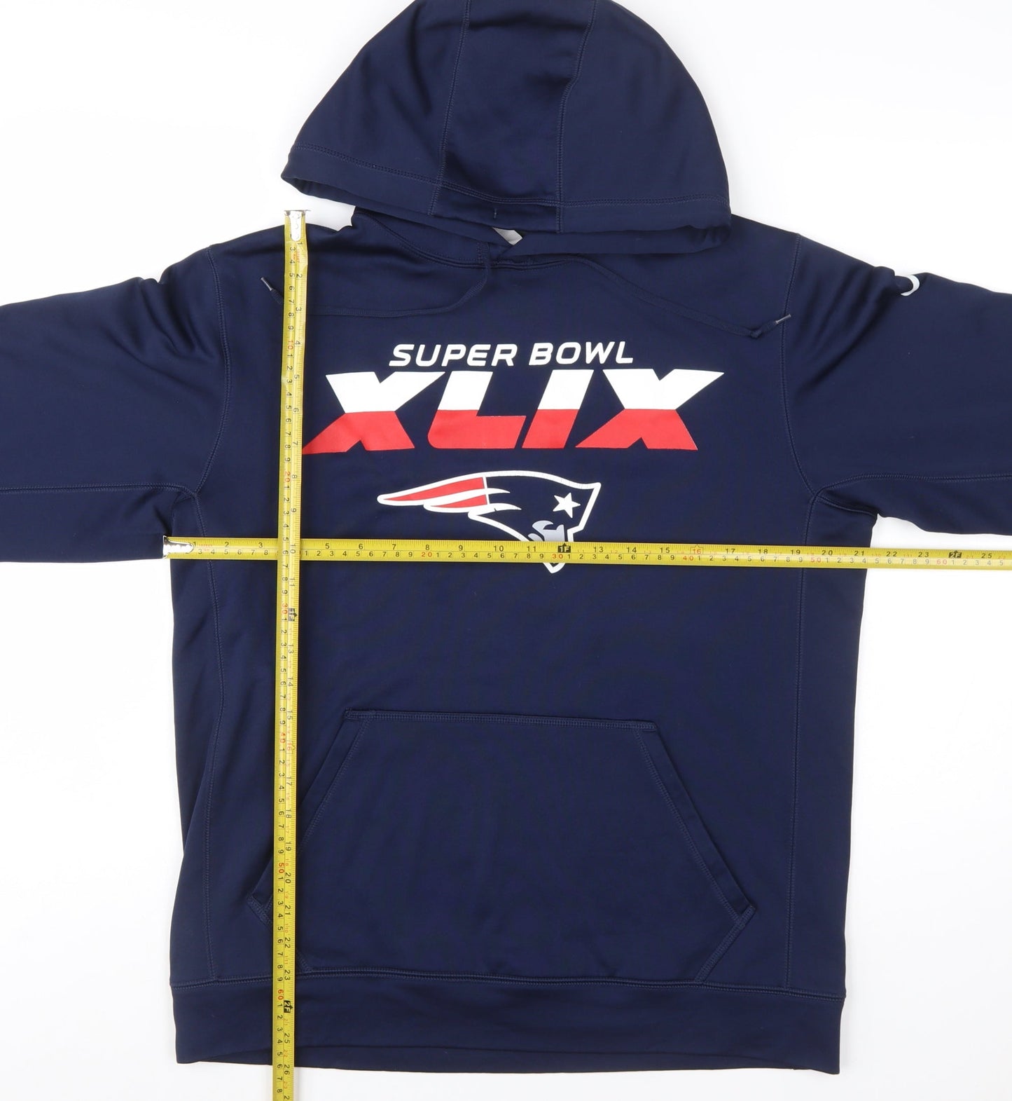 Nike Men's Blue Therma-Fit Super Bowl XLIX Pullover Hoodie Size M