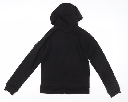 Trespass Womens Black Full Zip Hoodie UK 10 Polyester Blend