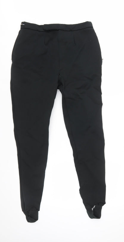 Harris Meyer Women’s Black Ski Stirrup Trousers Size 6 Viscose Blend