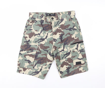 Denim Co. Men's Green Camouflage Cargo Shorts Size M W32
