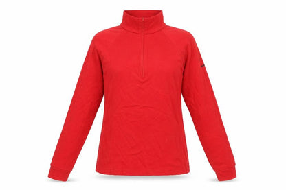 Trespass Women's Red 1/4 Zip Pullover Sweatshirt Size S Cotton