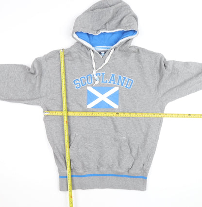 Scotland Official Merchandise Men's Grey Pullover Hoodie Medium