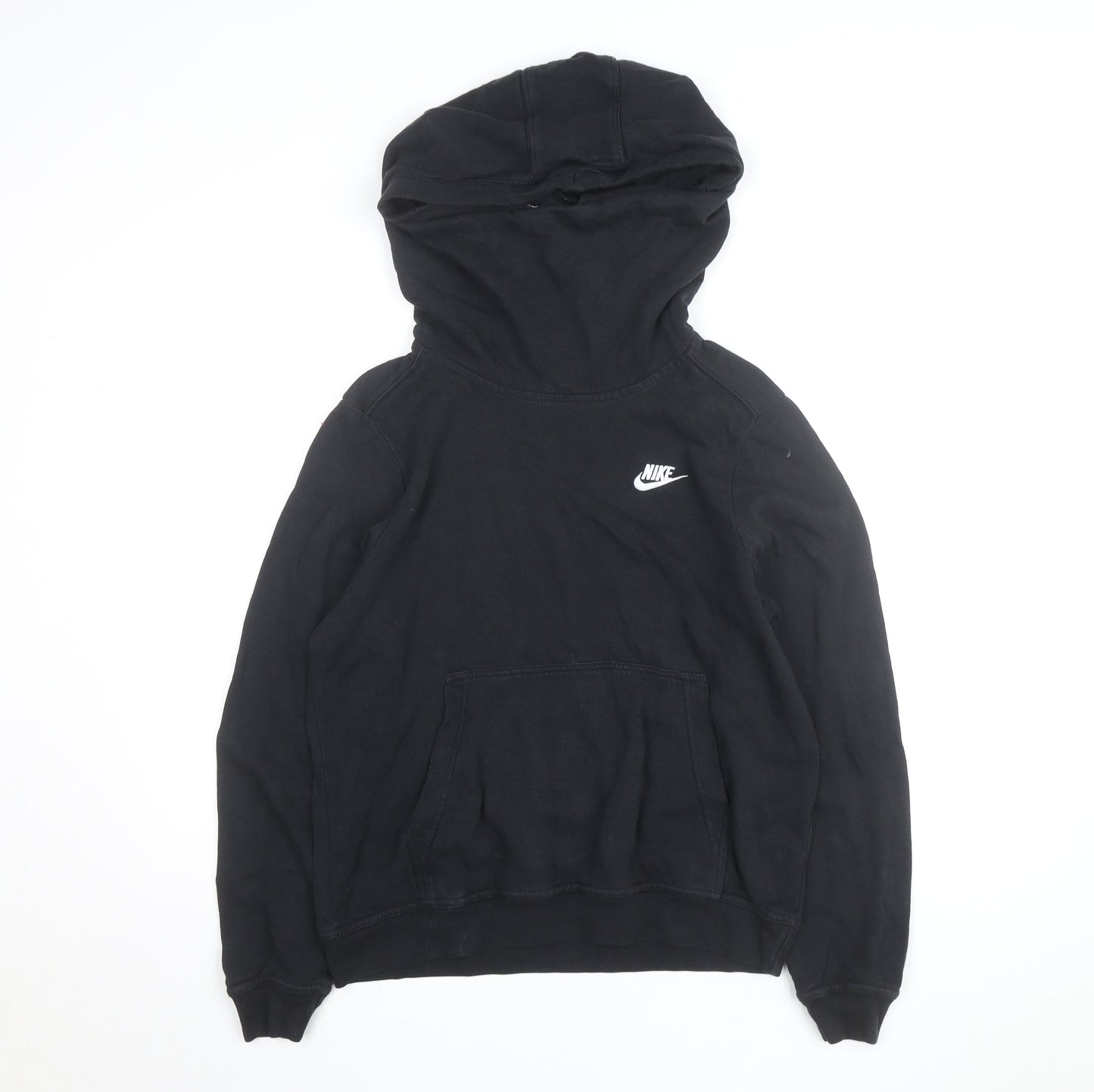 Nike Men Black Pullover Hoodie Medium Fleece Sportswear