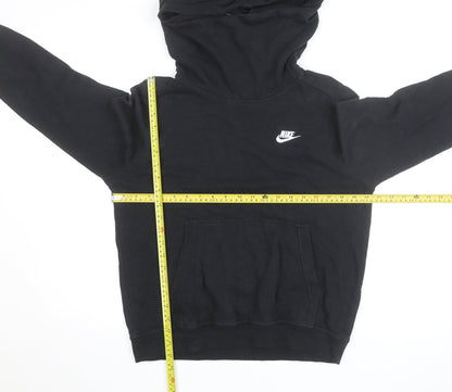 Nike Men Black Pullover Hoodie Medium Fleece Sportswear