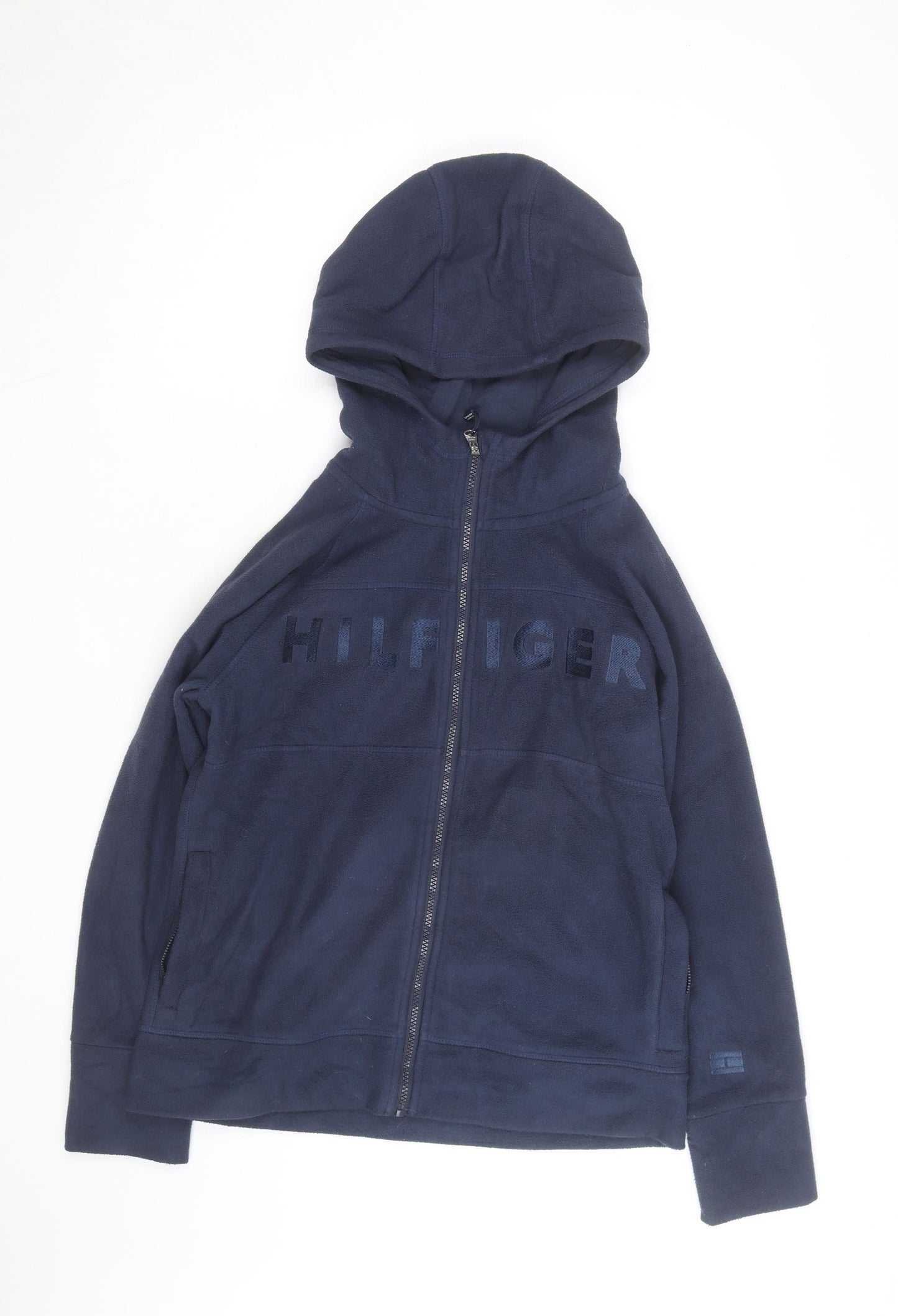 Tommy Hilfiger Men's Blue Full Zip Fleece Hoodie Size M