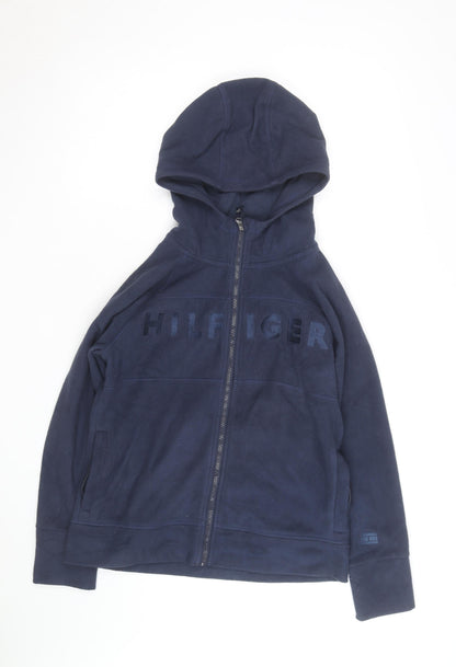 Tommy Hilfiger Men's Blue Full Zip Fleece Hoodie Size M