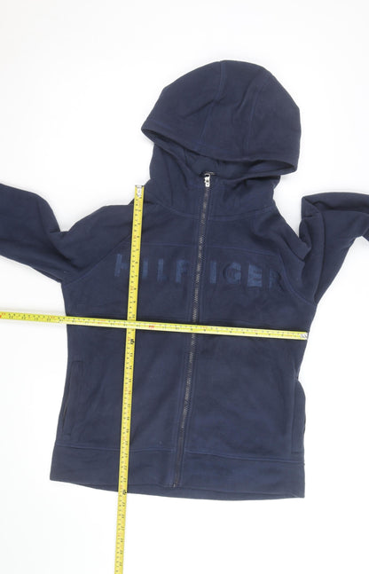 Tommy Hilfiger Men's Blue Full Zip Fleece Hoodie Size M