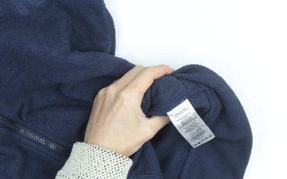 Tommy Hilfiger Men's Blue Full Zip Fleece Hoodie Size M