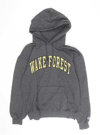 Champion Men's Grey Wake Forest Pullover Hoodie Size M