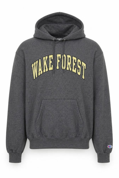Champion Men's Grey Wake Forest Pullover Hoodie Size M