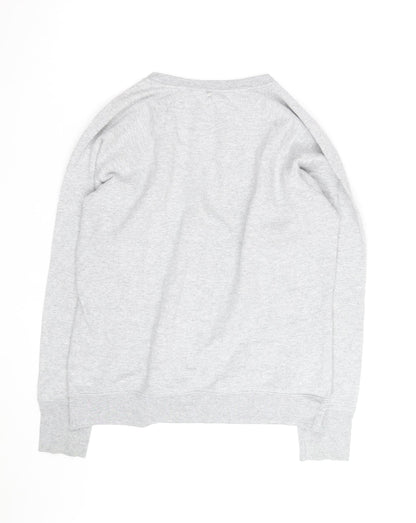 Champion Men's Grey Logo Pullover Sweatshirt Size L