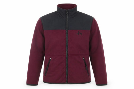 X-it Outdoors Men’s Red Fleece Full Zip Jacket Size L