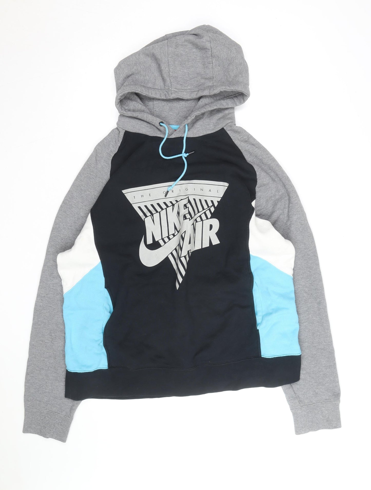 Nike Men's Black Grey XL Pullover Hoodie Graphic Sportswear