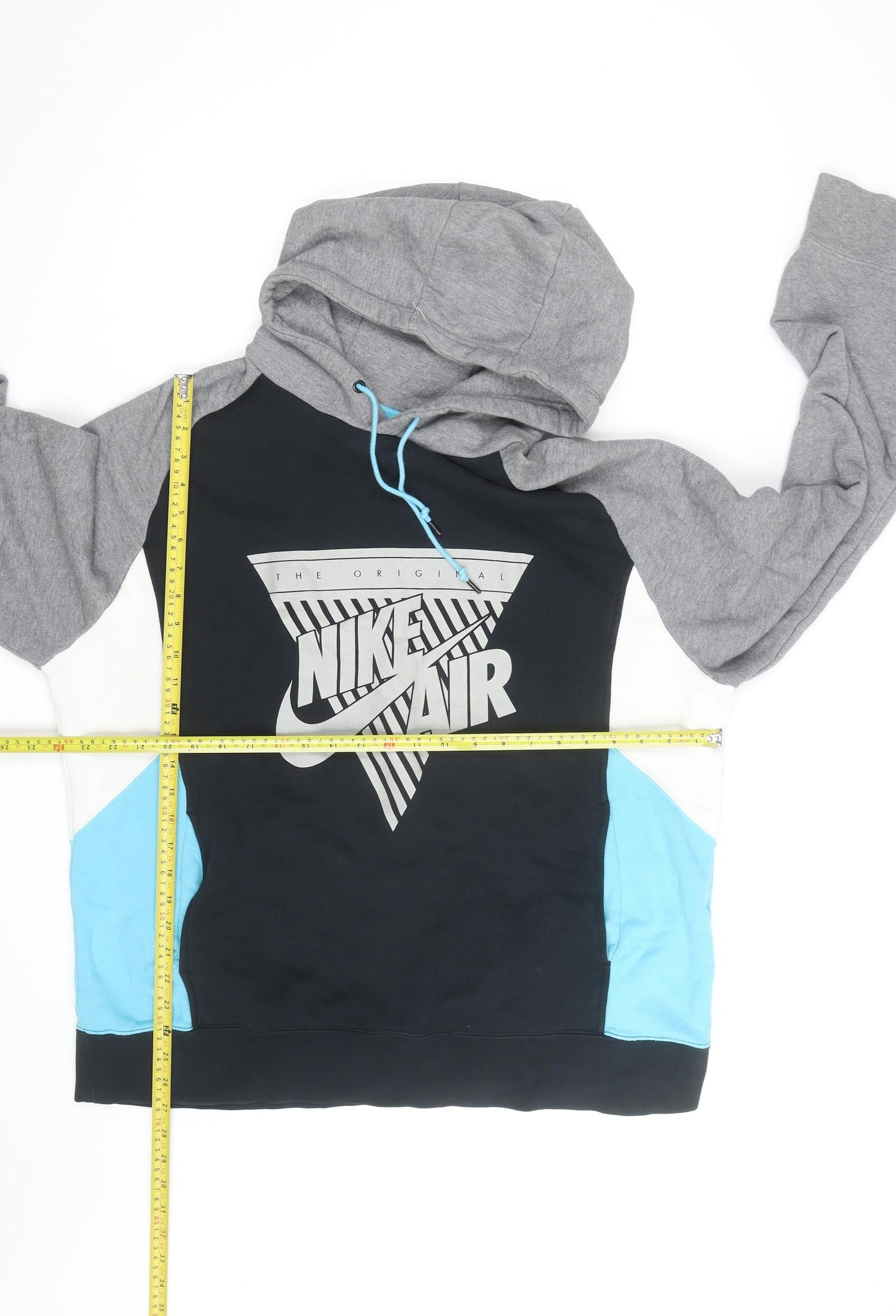 Nike Men's Black Grey XL Pullover Hoodie Graphic Sportswear