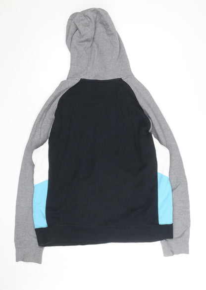 Nike Men's Black Grey XL Pullover Hoodie Graphic Sportswear