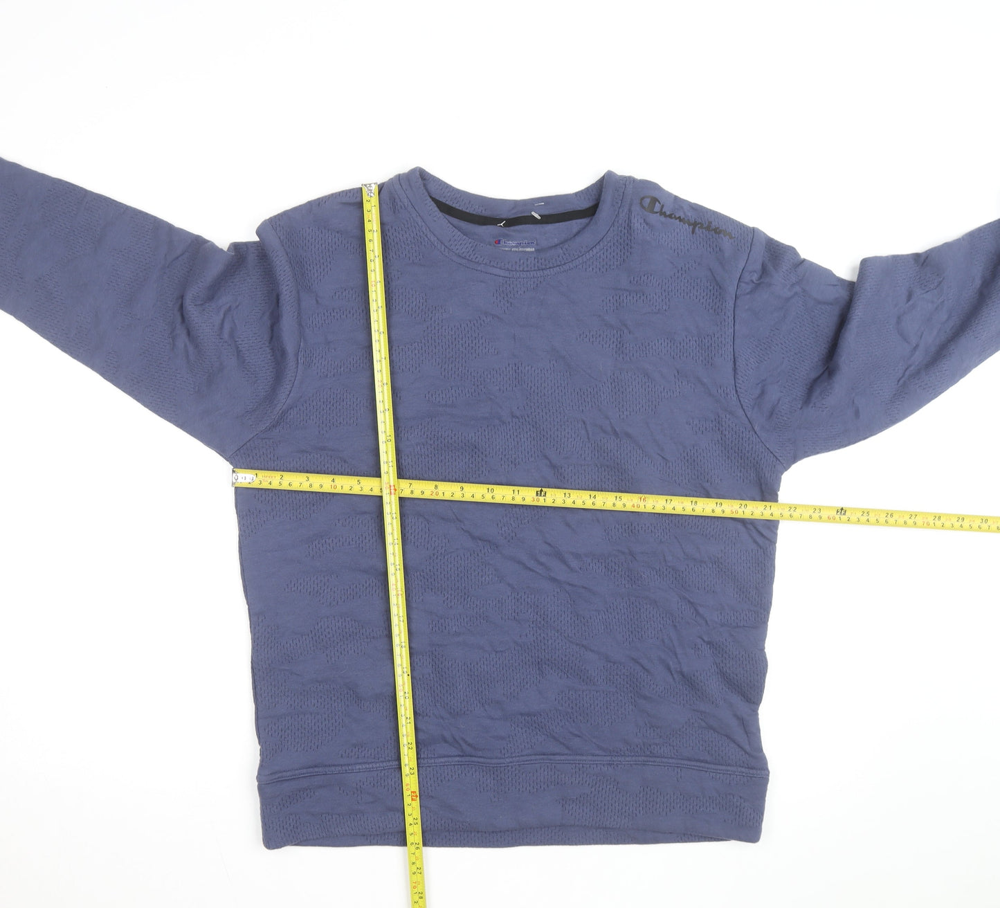 Champion Men's Blue Crew Neck Pullover Sweatshirt Size M