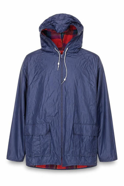 Totes Men’s Blue Hooded Waterproof Rain Coat Jacket L