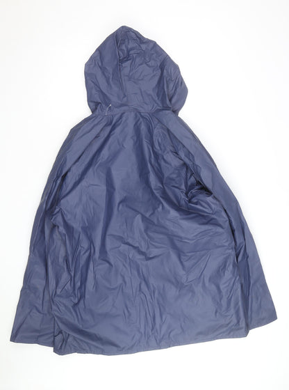 Totes Men’s Blue Hooded Waterproof Rain Coat Jacket L