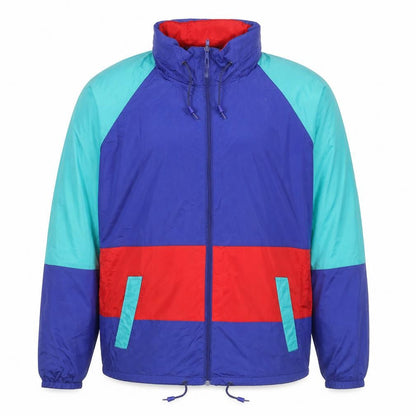 St Bernard Men's Multicoloured M 90s Waterproof Windbreaker Jacket