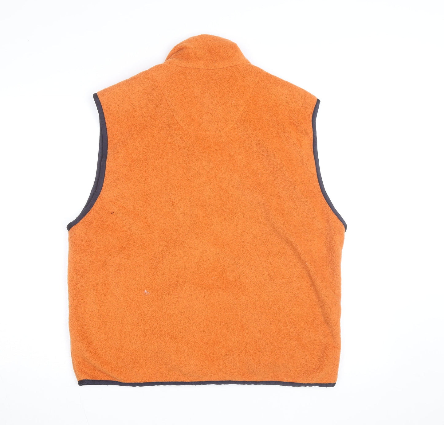 U.S Expedition Men's Orange Fleece Bodywarmer Size L Outdoor Zip Vest