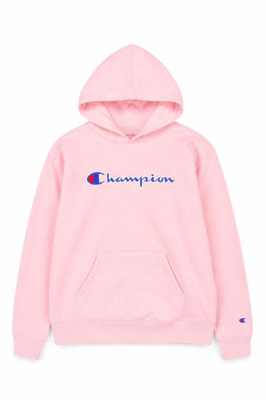 Champion Womens Pink Pullover Hoodie Size L Cotton Blend