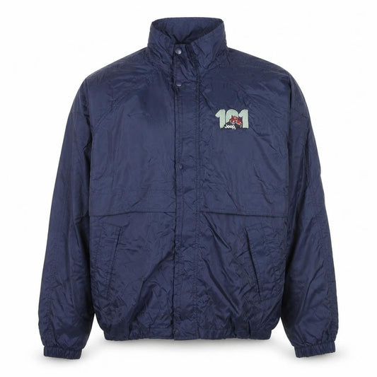 Jeep Men's Blue L Windbreaker Jacket Nylon Lined Outdoor Style