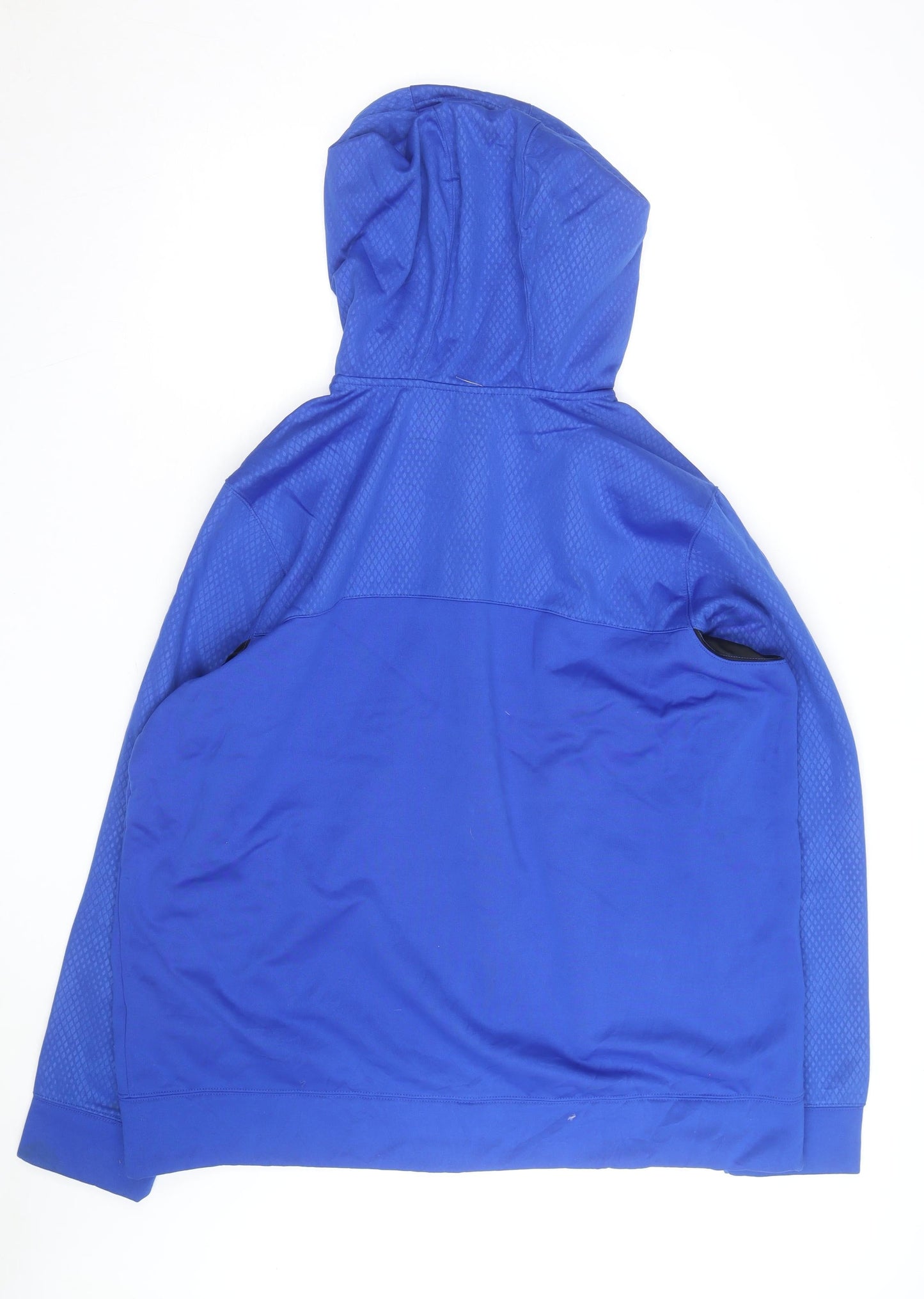 Russell Men's Blue 2XL Full Zip Hooded Sports Hoodie