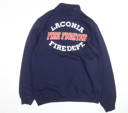 Sport-Tek Men's Blue 1/4 Zip Fire Fighter Fleece Sweatshirt XLT
