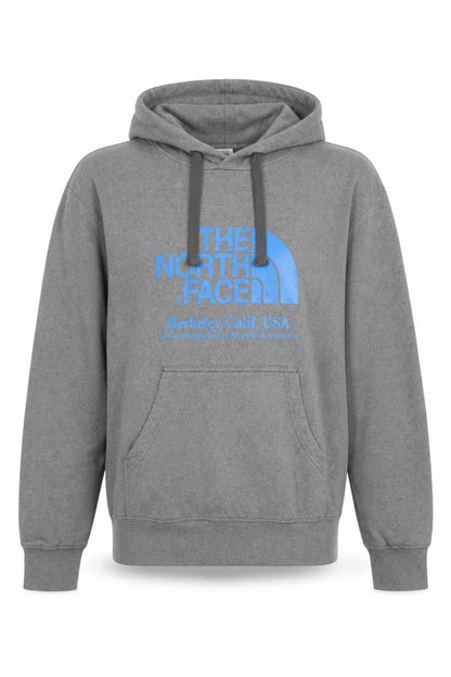 The North Face Men's Grey Pullover Hoodie Small Outdoor Fleece