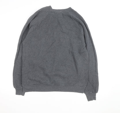 Jerzees Men’s Grey XL Graphic Animal Nature Pullover Sweatshirt