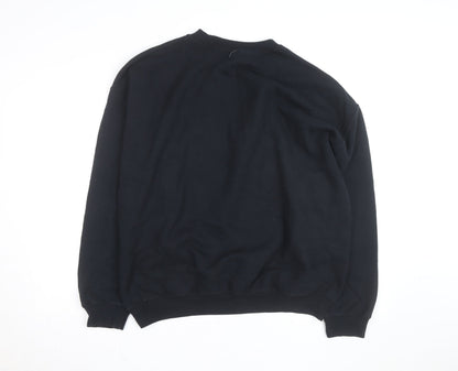 Gildan Men's Black 'Dad' Cartoon Graphic Pullover Sweatshirt XL