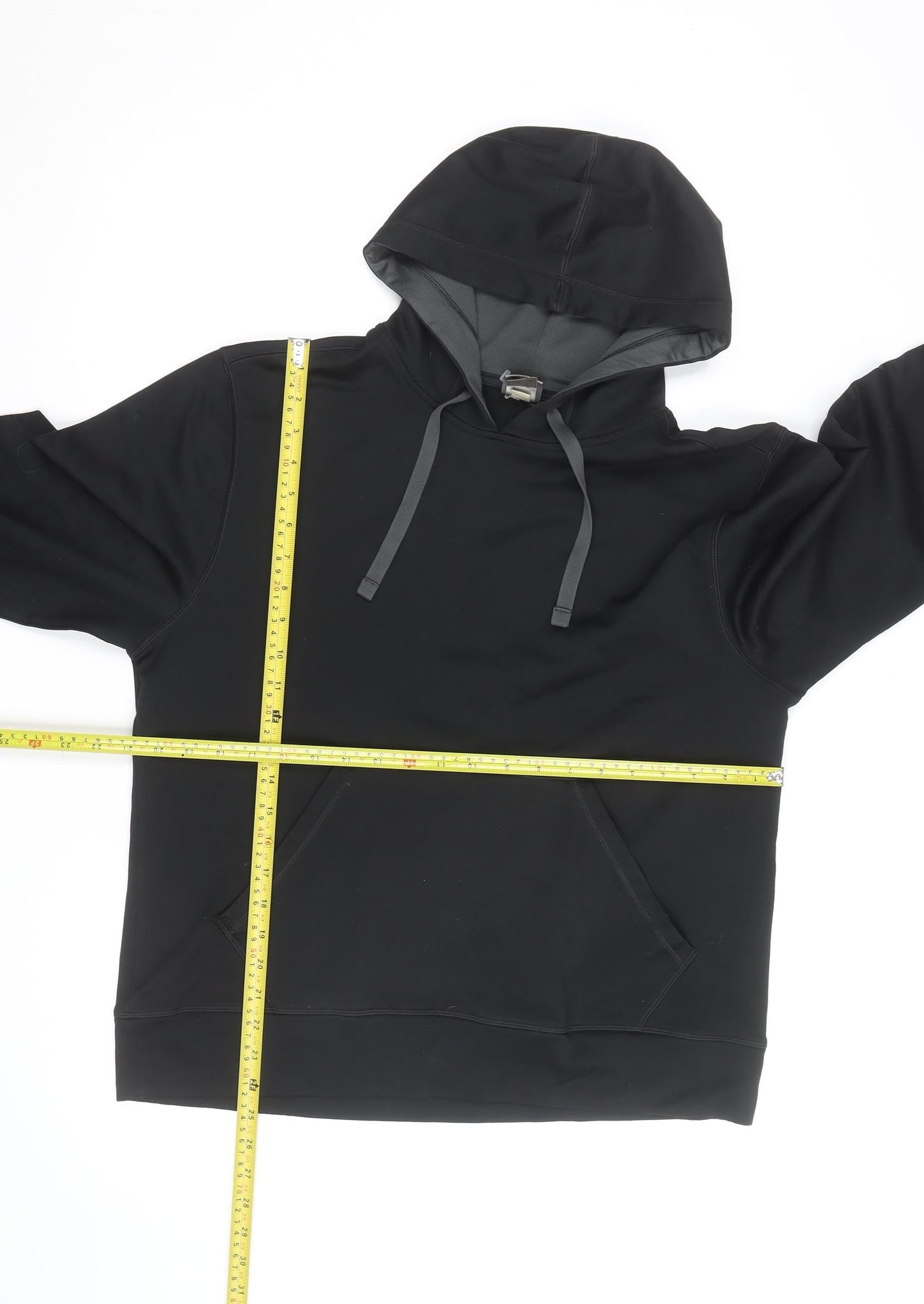 Champion Mens Black Pullover Hoodie Medium Regular Fit
