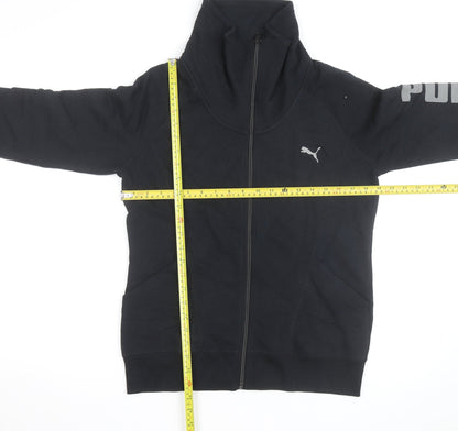 Puma Men's Black Full Zip High Neck Sweatshirt L Sportswear