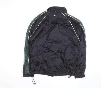 Champion Men's Black Windbreaker Jacket L Lightweight Full Zip