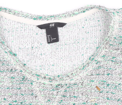 H&M Women's Multicoloured Knit Pullover Jumper Size 14