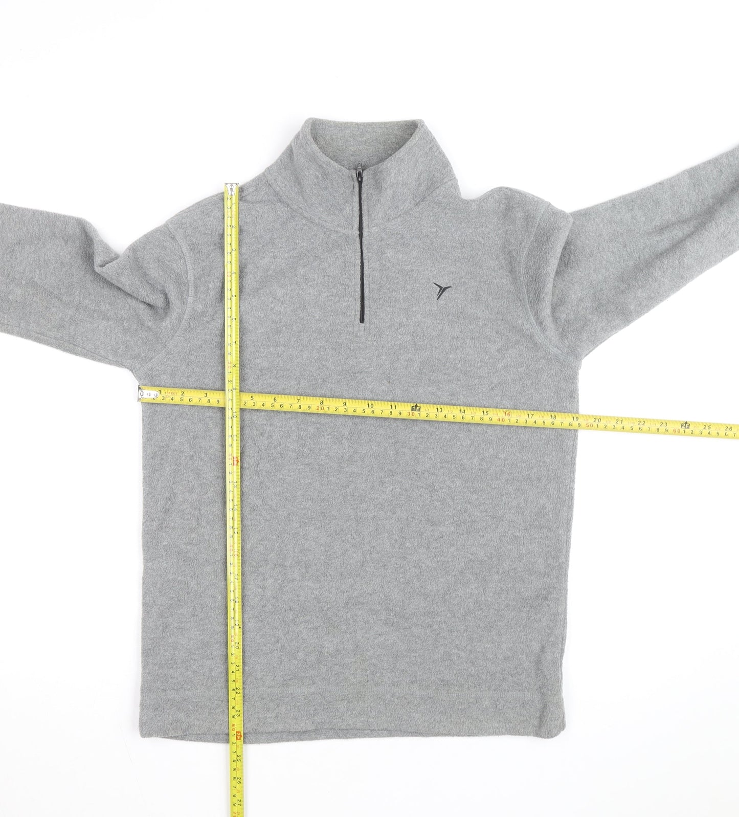 Old Navy Boys Grey Fleece 1/4 Zip Sweatshirt XL (14-16) Regular Fit