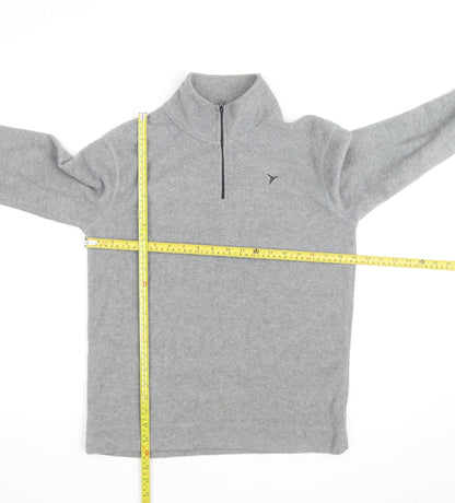 Old Navy Boys Grey Fleece 1/4 Zip Sweatshirt XL (14-16) Regular Fit