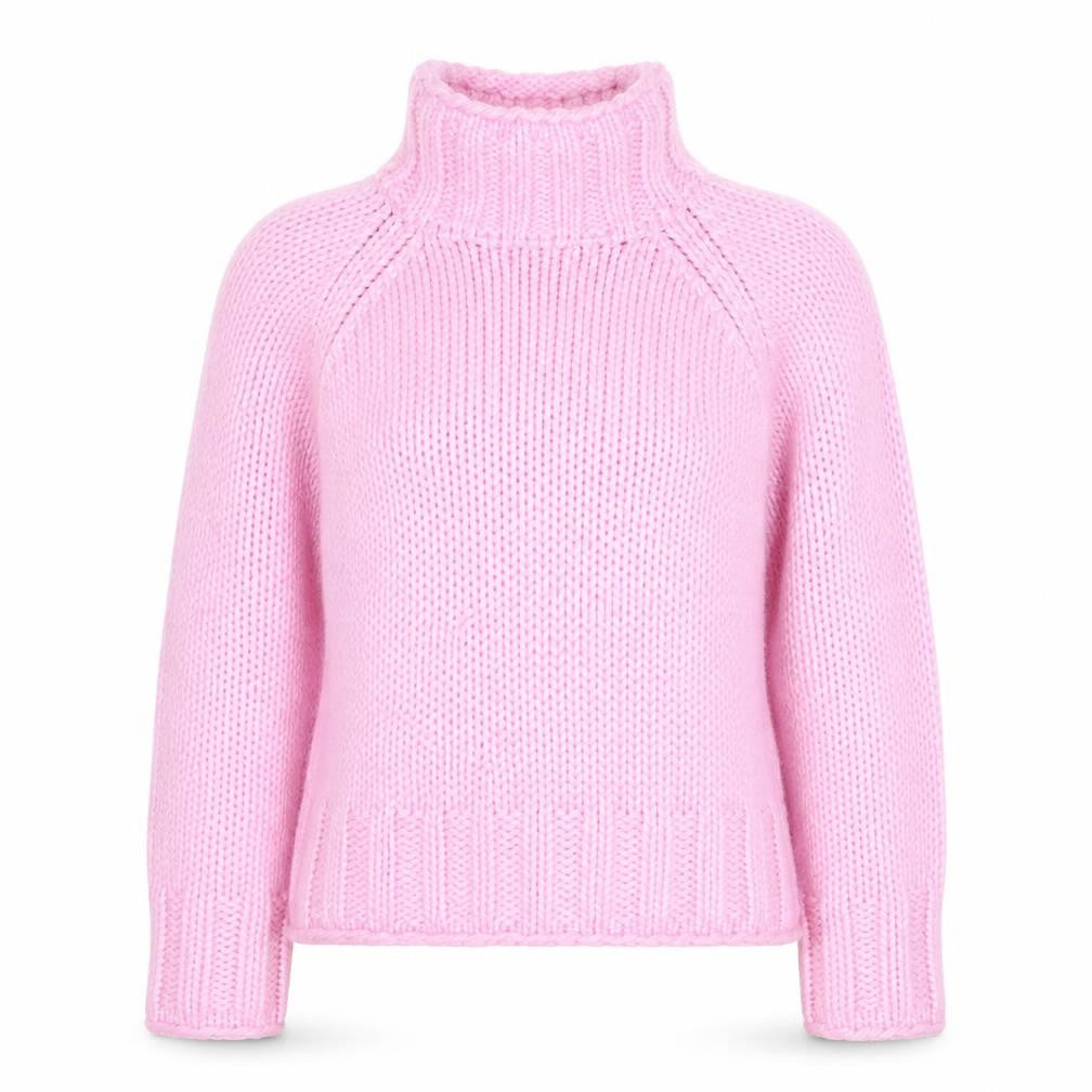 Next Women’s Pink Roll Neck Chunky Knit Jumper Size 14