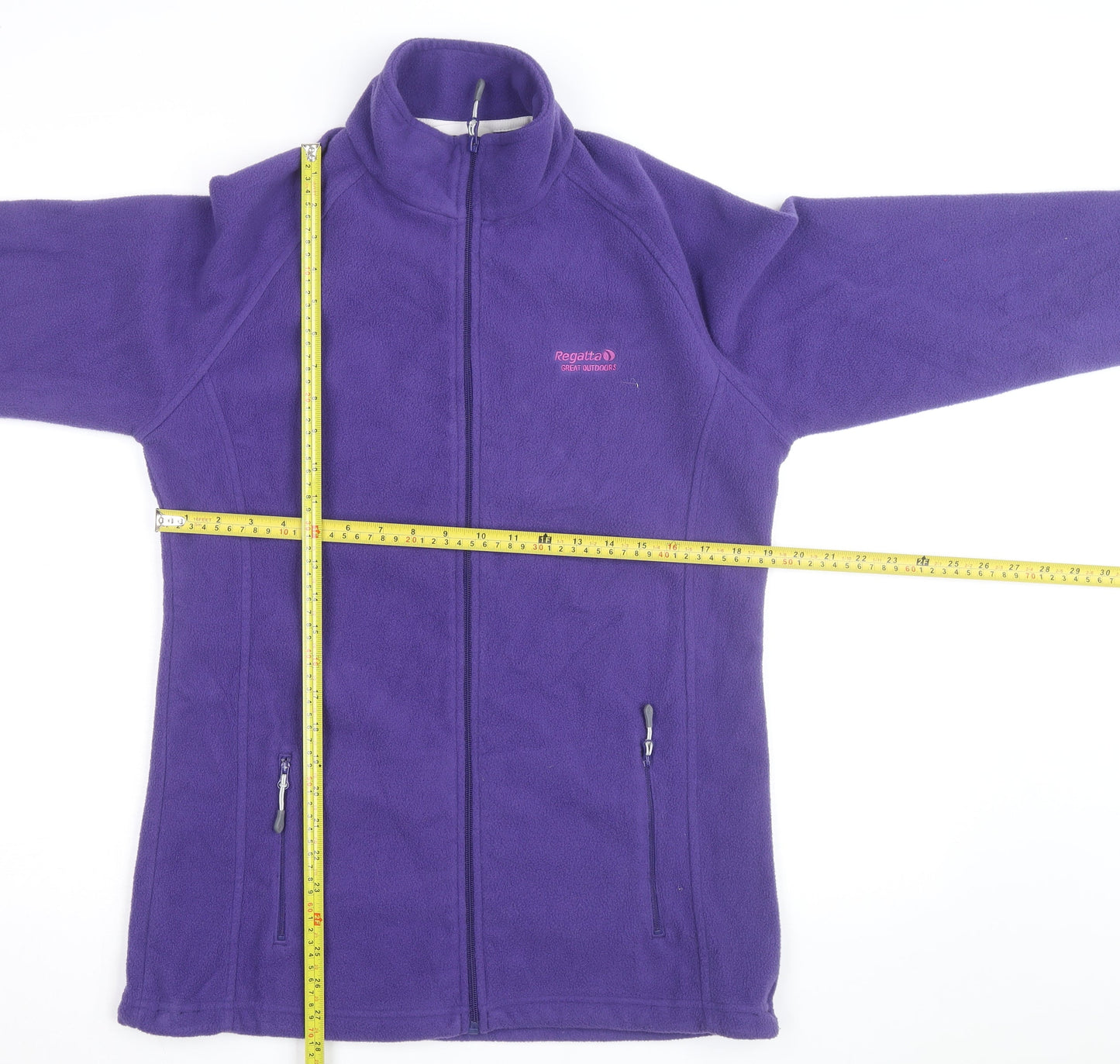 Regatta Womens Purple Fleece Full Zip Outdoor Jacket Size 12