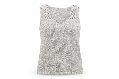 Next Women’s Beige Knit Sleeveless Vest Jumper UK 16