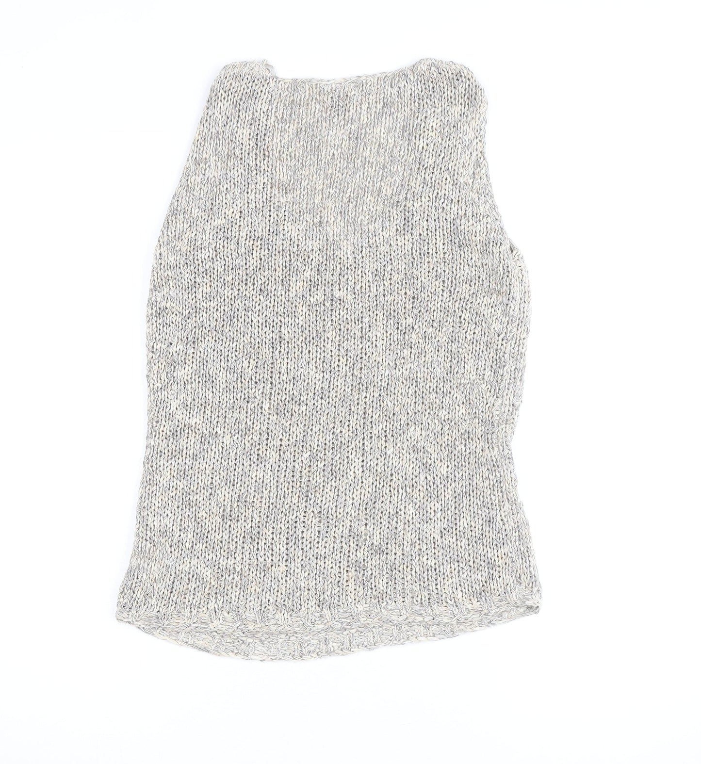 Next Women’s Beige Knit Sleeveless Vest Jumper UK 16