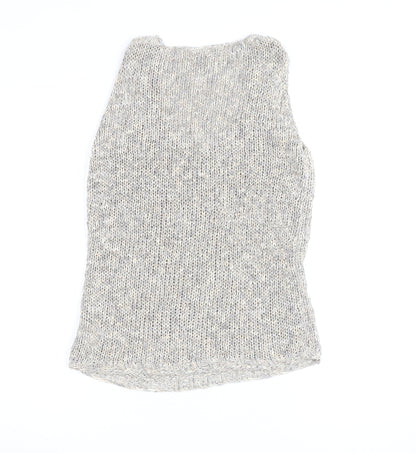 Next Women’s Beige Knit Sleeveless Vest Jumper UK 16