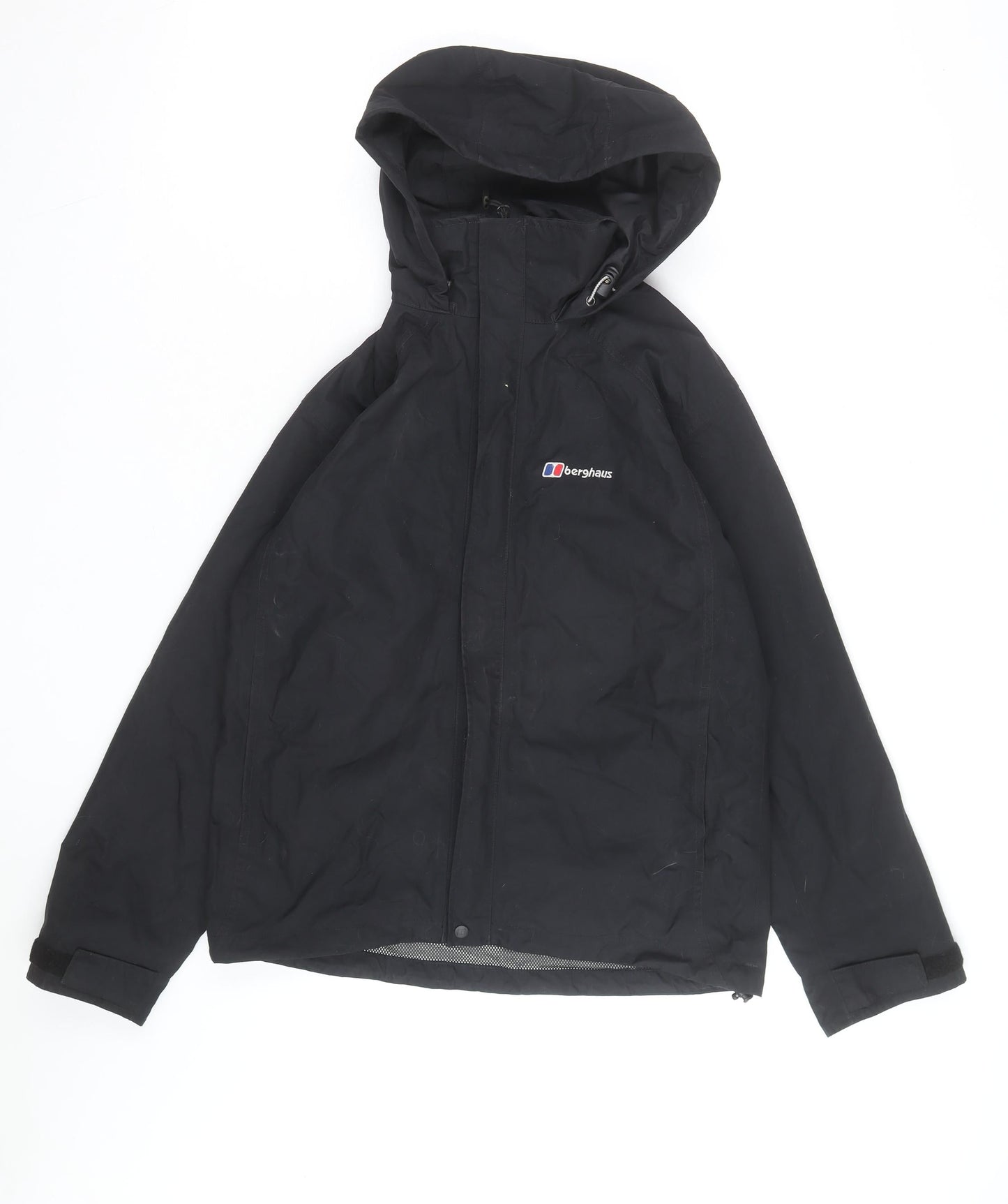 Berghaus Womens Black Size 10 Waterproof Hooded Rain Jacket