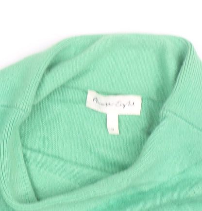 Phase Eight Women’s Green Roll Neck Cotton Cashmere Jumper Size M