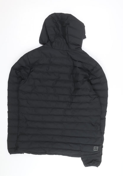 Ayacucho Men's Black Hooded Puffer Jacket M Outdoor Winter Coat